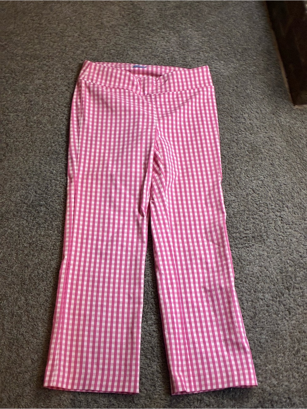 J. McLaughlin Pink Gingham Women Pants - Picture 2 of 6